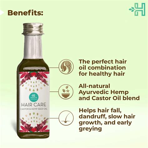 Buy HEALTH HORIZONS COLD PRESSED CASTOR & HEMP SEED OIL|NOURISHED HAIR ...