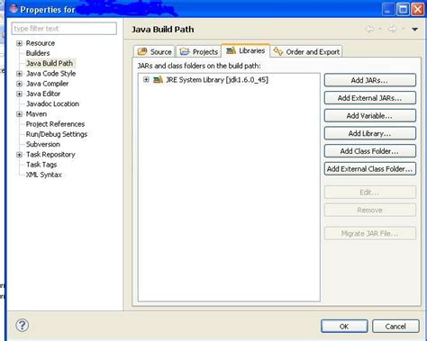 Java Build Path 的图像结果