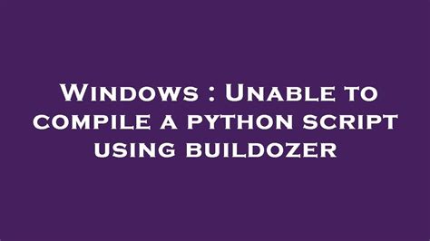 Buildozer Python 的图像结果