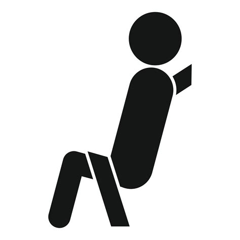 Car seat belt icon simple vector. Auto vehicle 14989536 Vector Art at Vecteezy