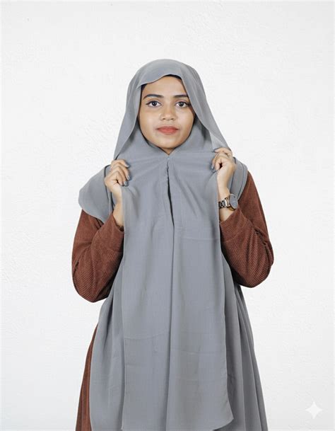 Slider Mag Hijab - Smoke with Lavender Cap – BLAEK