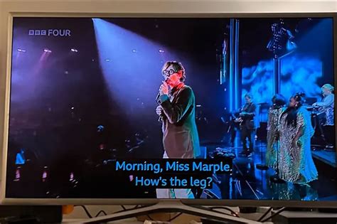 BBC Subtitle Error: Pulp Song Spoke with Miss Marple's Words - all the ...