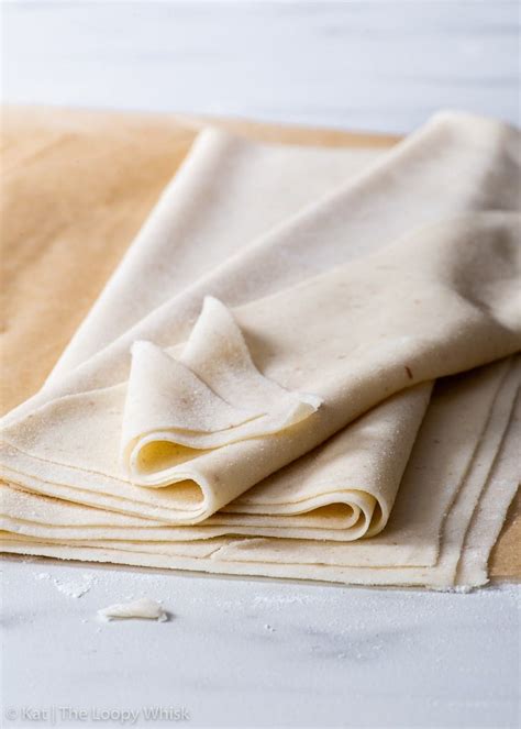 Homemade Gluten Free Filo Pastry (Phyllo Dough) - The Loopy Whisk