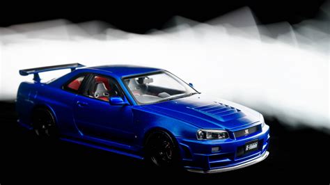Download Nissan Skyline Gtr R34 Abstract Light Wallpaper | Wallpapers.com