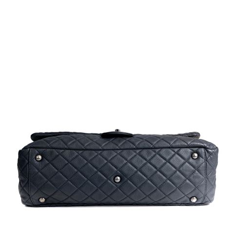 Chanel Navy XXL Classic Travel Flap Bag For Sale at 1stDibs | chanel travel bag, chanel xxl ...