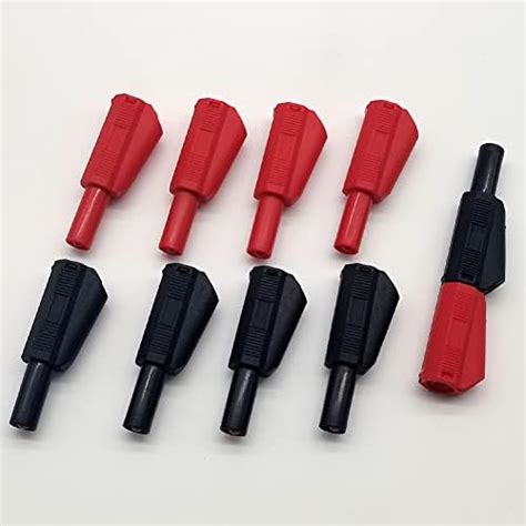 10Pcs Safety Fully Insulated Multimeter Test Leads 4mm Banana Plugs ...