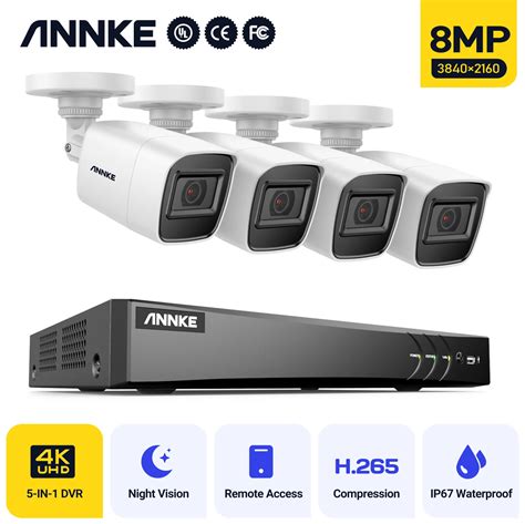 Купить Видеонаблюдение | ANNKE 8CH 5MP-N Super HD Video Security System ...