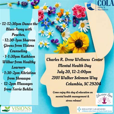 Charles R. Drew Wellness Center to host Mental Health Day - ABC Columbia