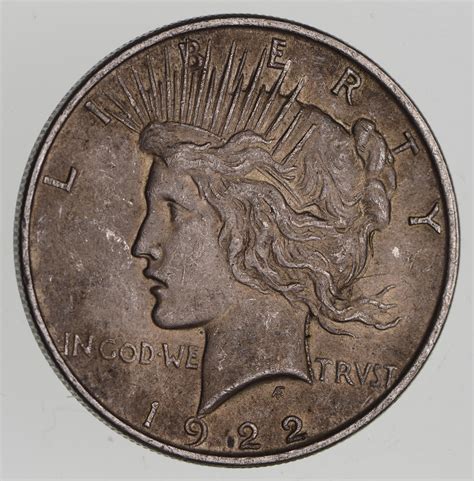 Early - 1922 - Peace Silver Dollar - 90% US Coin | Property Room