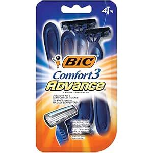BIC Comfort 3 Advance Disposable Razor, Men, 4-Count : Amazon.in ...