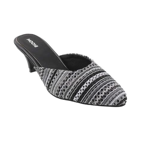 Buy Mochi Women Black-Multi Ethnic Slip Ons Online | SKU: 31-5069-53-36 ...