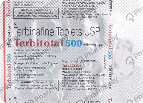 Terbitotal 500 MG Tablet (7): Uses, Side Effects, Price & Dosage ...