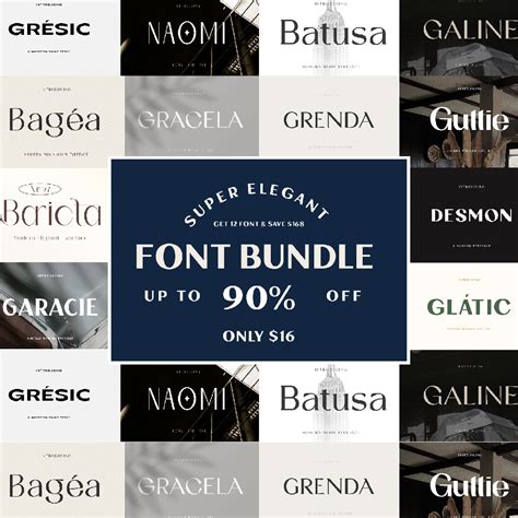 200 Ultimate Fonts Bundle – MasterBundles