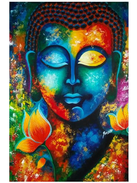 Gautam Buddha Abstract Paintings