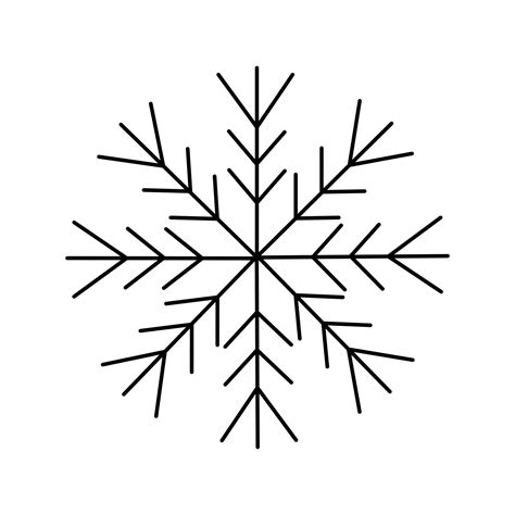 Easy Snowflake Drawing