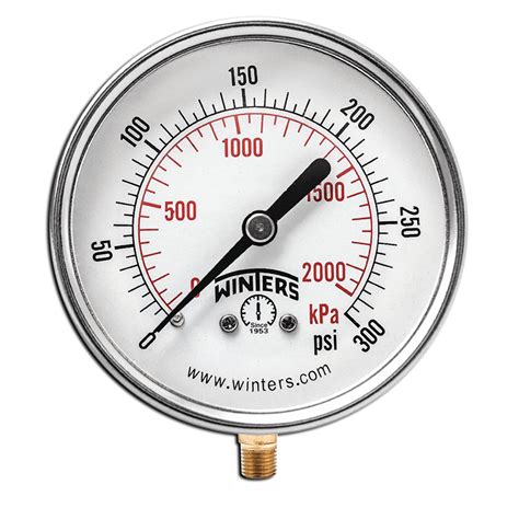 MANOMETRO DE 0 a 600 PSI, CARATULA: 4", TOMA: 1/4" VERTICAL (T. INF ...