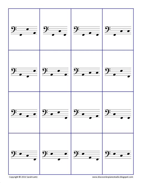Printable Music Note Flashcards