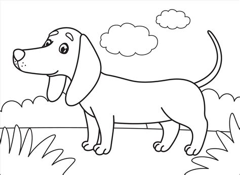 Dachshund Dog Coloring Pages Coloring Pages