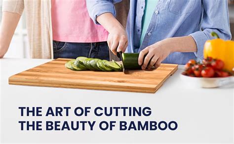 Buy Bamboo Chopping Board Durable Wooden Cutting Board for Kitchen ...