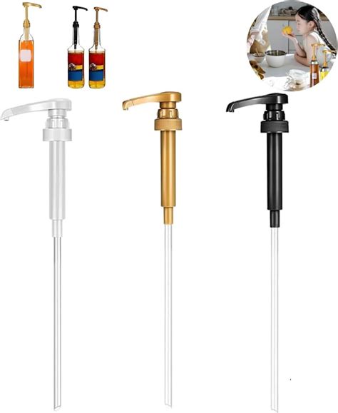 3-Pack Universal Fit Syrup Pump for Coffee Syrup Bottles - Easy-to ...
