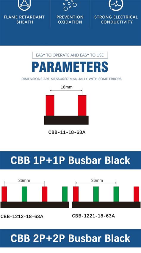 Circuit Breaker Copper Busbar Distribution Box PIN India | Ubuy