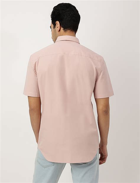 Buy Pure Cotton Plain Button-down Collar Shirt at Marks & Spencer