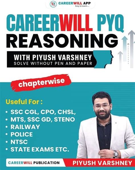 Piyush Varshney Careerwill PYQ Reasoning Book (English Medium) : Piyush ...