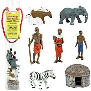 Safari Ltd Designer Toobs African Village - Designer Toobs African ...