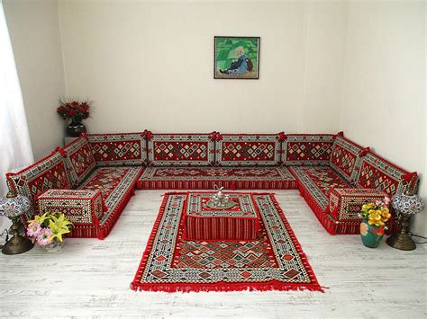 Arabic U-Shaped Floor Sofa - Elegant and Comfortable Bahrain | Ubuy