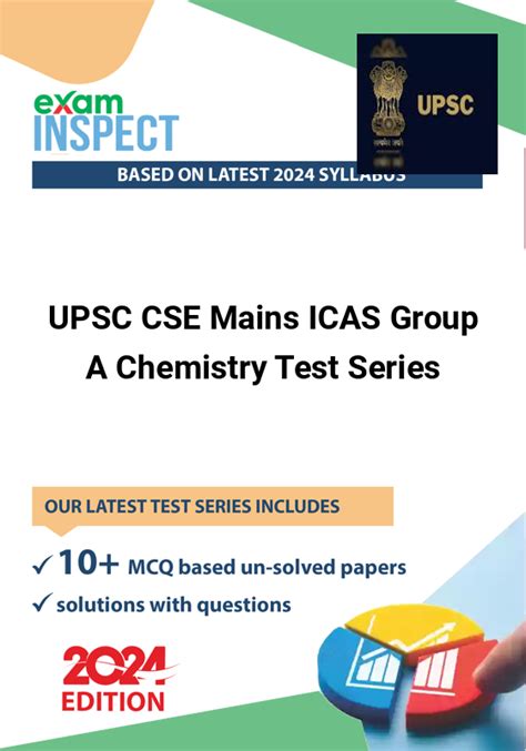 UPSC CSE Mains ICAS Group A Chemistry Test Series - JET Exam Publication