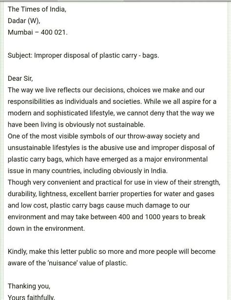 Write a letter to the Editor of the newspaper highlighting the improper ...