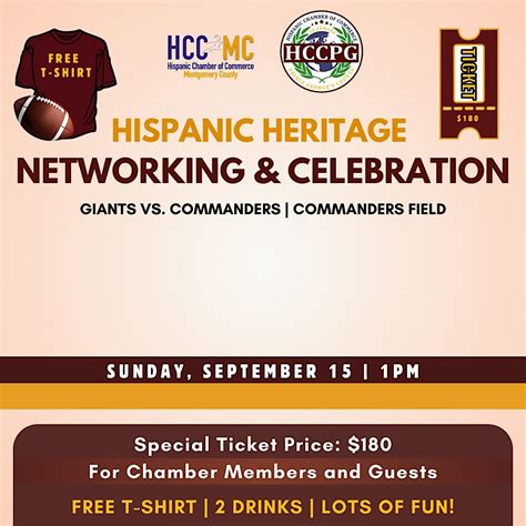 Hispanic Heritage Networking & Celebration, Commanders Field, Greater ...