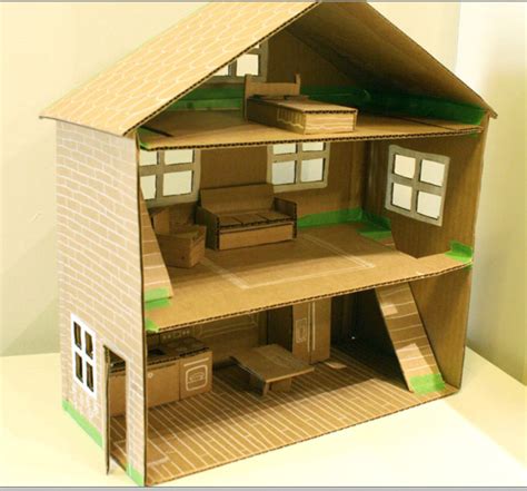 meggiecat: DIY Cardboard Box Toy House