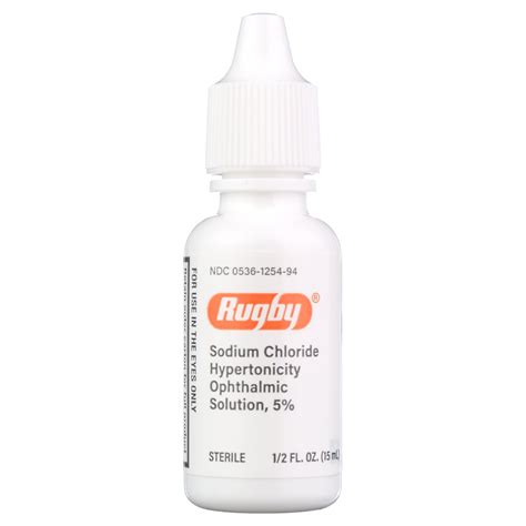 Buy Rugby Sodium Chloride Ophthalmic Solution Eye Drops 5% 15mL Online ...