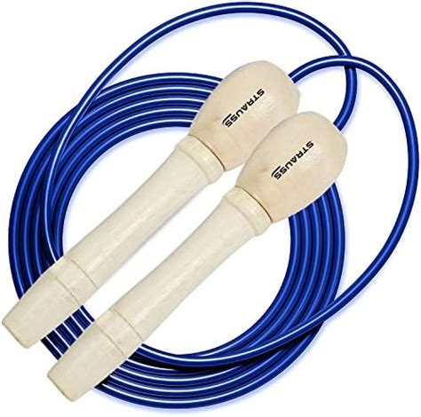 Buy STRAUSS Wooden Skipping Rope – Comfortable Anti-Skid Handles ...