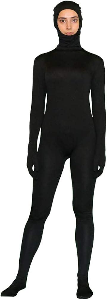 Buy ADWLOO Open Face Zentai Suit Full Bodysuit Unisex Stretch Unitard ...