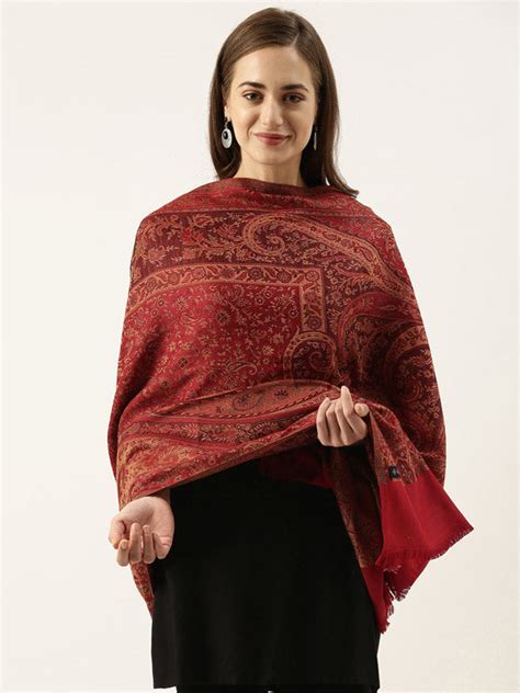 Women's Shahnaz Antique Jamawar Shawl (Size: 101 X 203 CM)