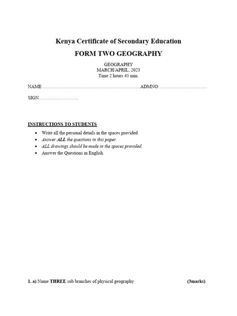 Image result for Geography Paper 2 Tips