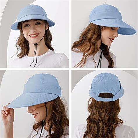 Buy PALAY® Sun Hat for Women 2 in 1 Wide Brim Sun Hats Sport Caps for ...