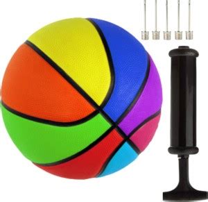 Crx Combo of Multicolor Size 5 basketball with Pump + 5 inflating ...