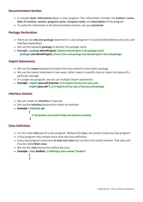 Basic Structure of Java Program 的图像结果