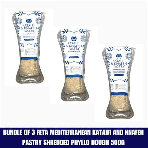 Buy 2 Get 1 FREE Kataifi Pastry Shredded Phyllo Dough 500g | Shopee ...