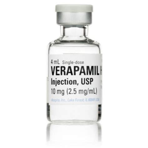 Verapamil, 2.5mg/mL, 4mL Vial | Bound Tree