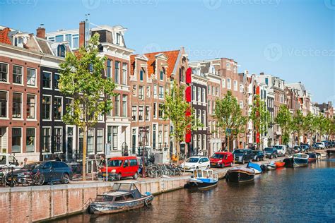 Traditional dutch medieval houses in Amsterdam capital of Netherlands 18020678 Stock Photo at ...
