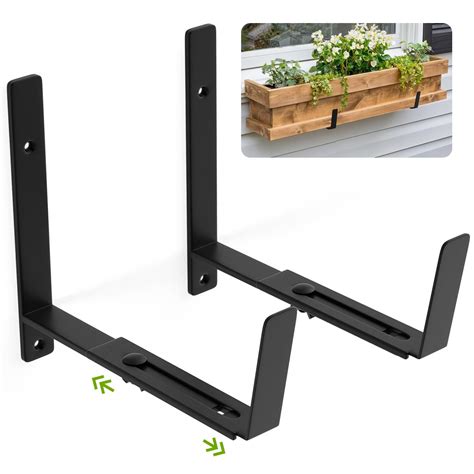 Amazon.com: BIOMAND Adjustable Window Box Brackets, 6 to 12 inch Heavy ...