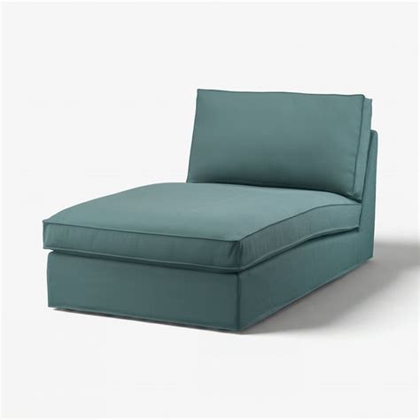 KIVIK chaise longue, Kelinge grey-turquoise - IKEA