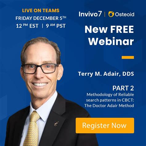 Dr. Terry Adair is back! Join us on Friday, Dec. 5 at 12 PM EST | 9 AM ...