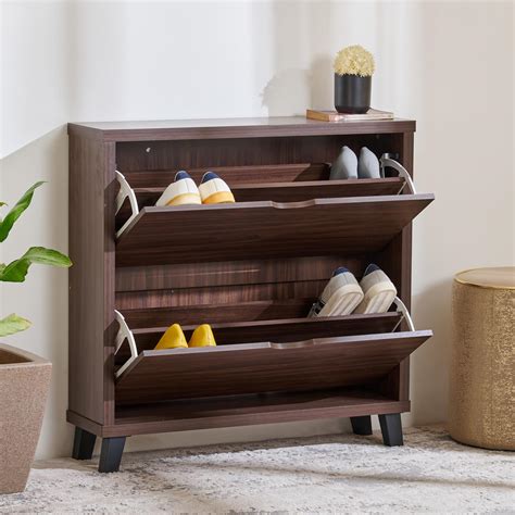Buy Lewis NXT 10 Pairs Shoe Cabinet - Brown from Home Centre at just ...