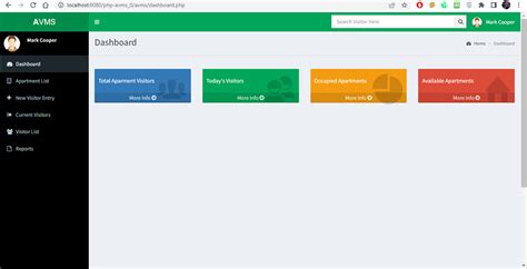 Apartment Visitor management system project in PHP with source code ...