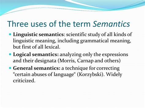 Image result for Lexical Semantics Examples